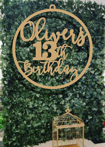 Birthday wreaths hoops for all events