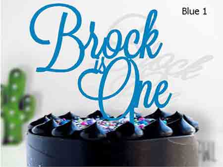 age is one cake topper lavenderia blue 1